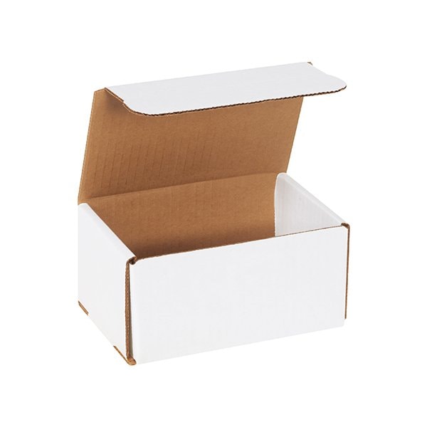 Bsc Preferred 6 x 4 x 3'' White Corrugated Mailers, 50PK BUY00026854 - main